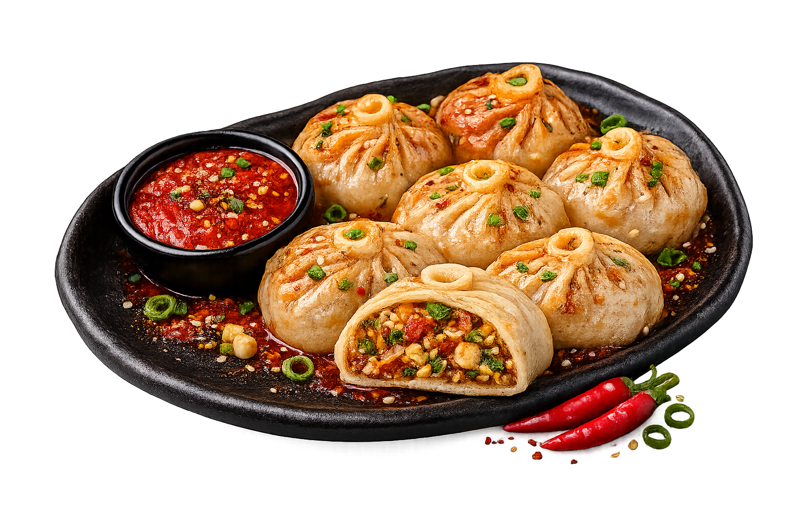 Veg Schezwan Momos